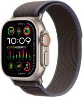 Apple Watch Ultra 2 49 мм, корпус из титана, ремешок Trail (S/M) Синий/Черный