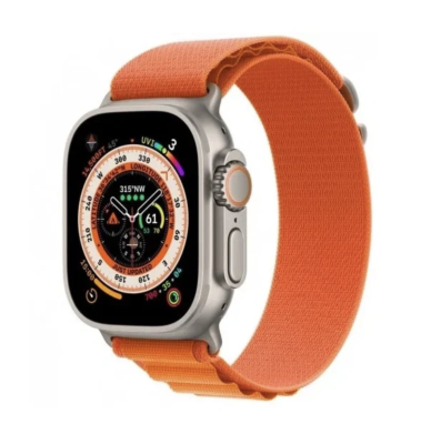 Apple Watch Ultra 49 мм, корпус из титана, ремешок Alpine (S) Оранжевый  